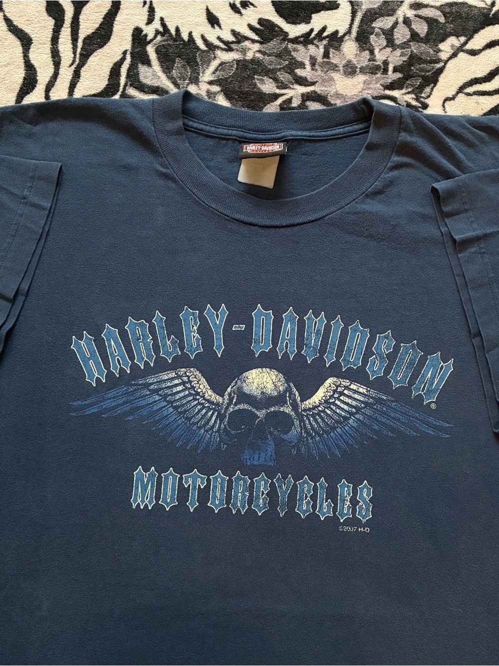 A4 - VINTAGE 00s HARLEY DAVIDSON MOTORCYCLES Y2K BIKER T SHIRT
